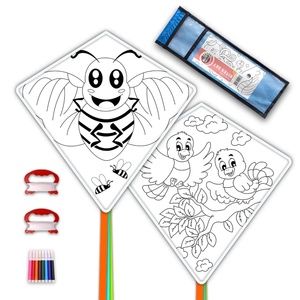 New DIY Kites for Kids White Diamond Kite Kits